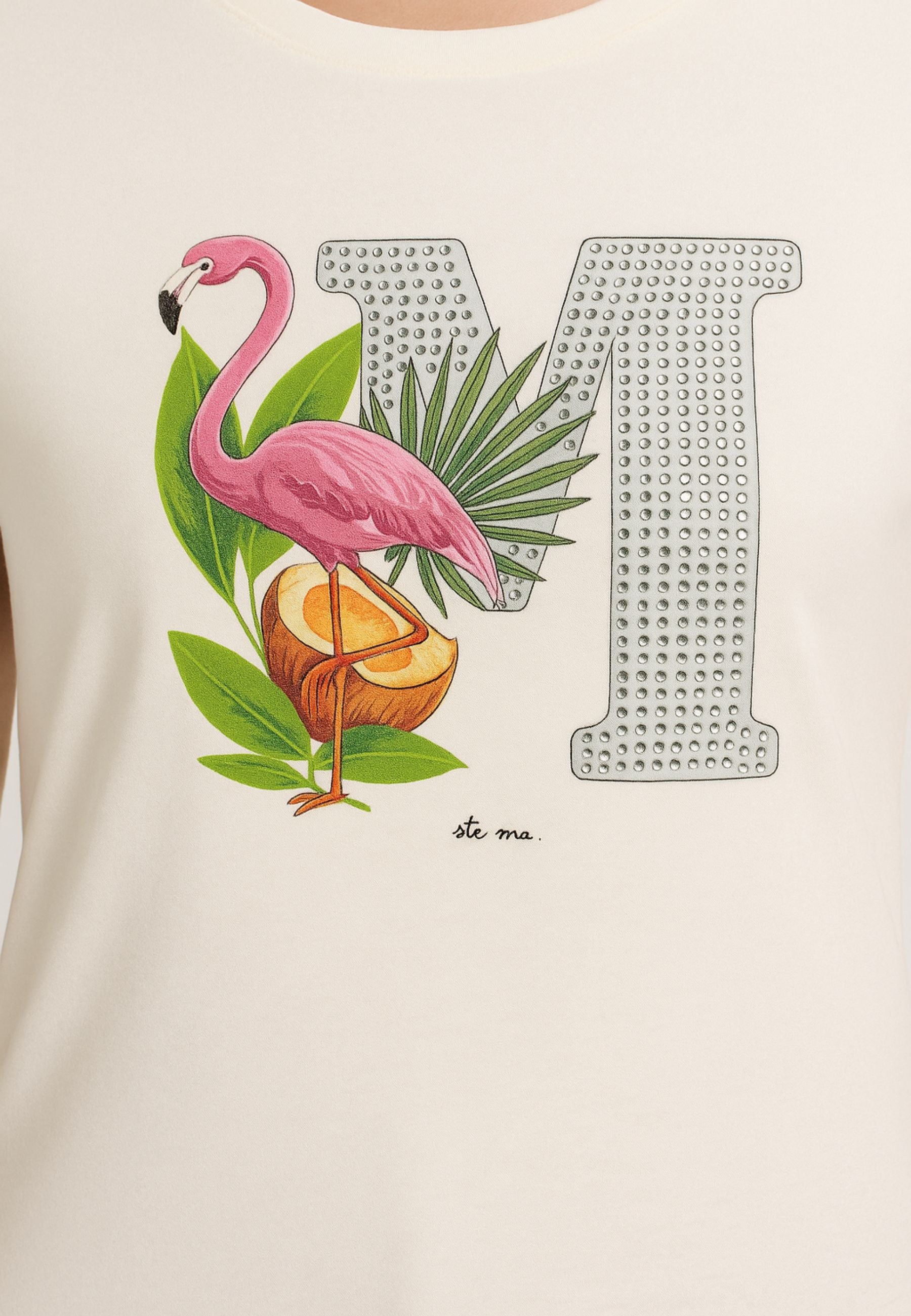 T-shirt con brillantini 