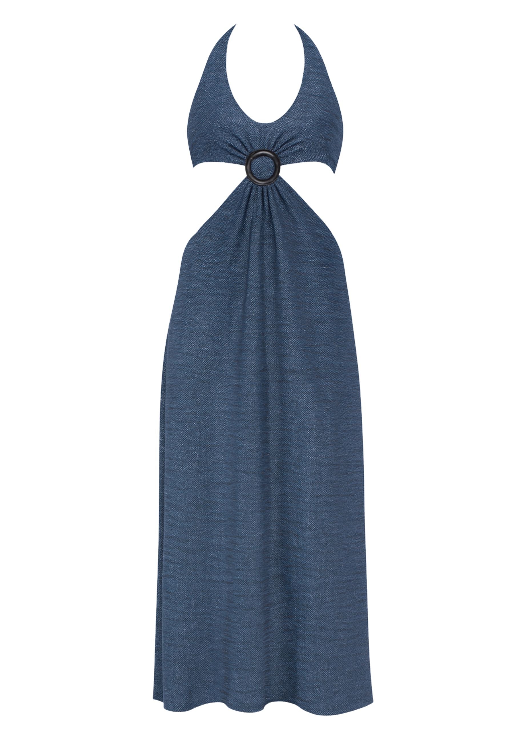 Abito lungo Côtazur in maglia lurex effetto lamé, elegante e sensuale nella sua semplicità 