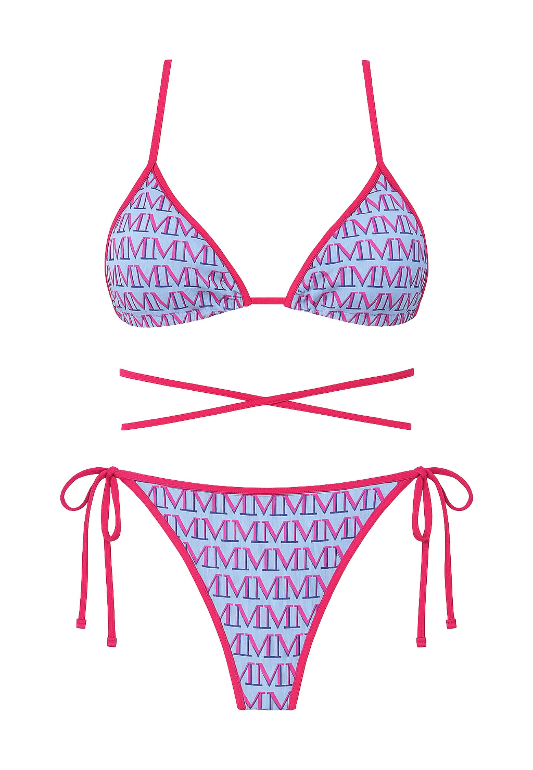 Bikini Triangolo Fantasia Monogram MM - Margherita Mazzei 