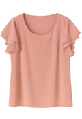 T-shirt donna DonnaG con maniche volant