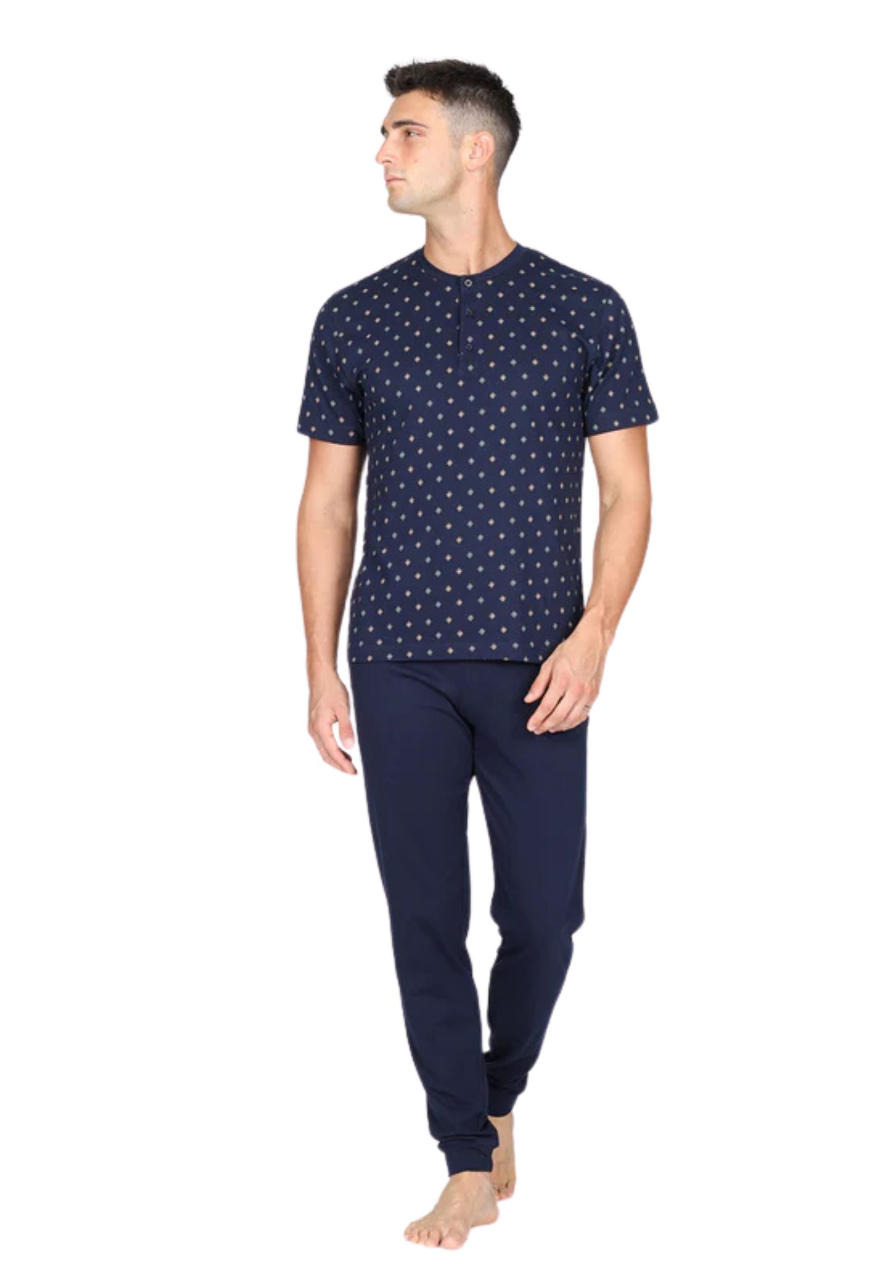 Pigiama tre pezzi, in traspirante jersey di puro cotone s/z 