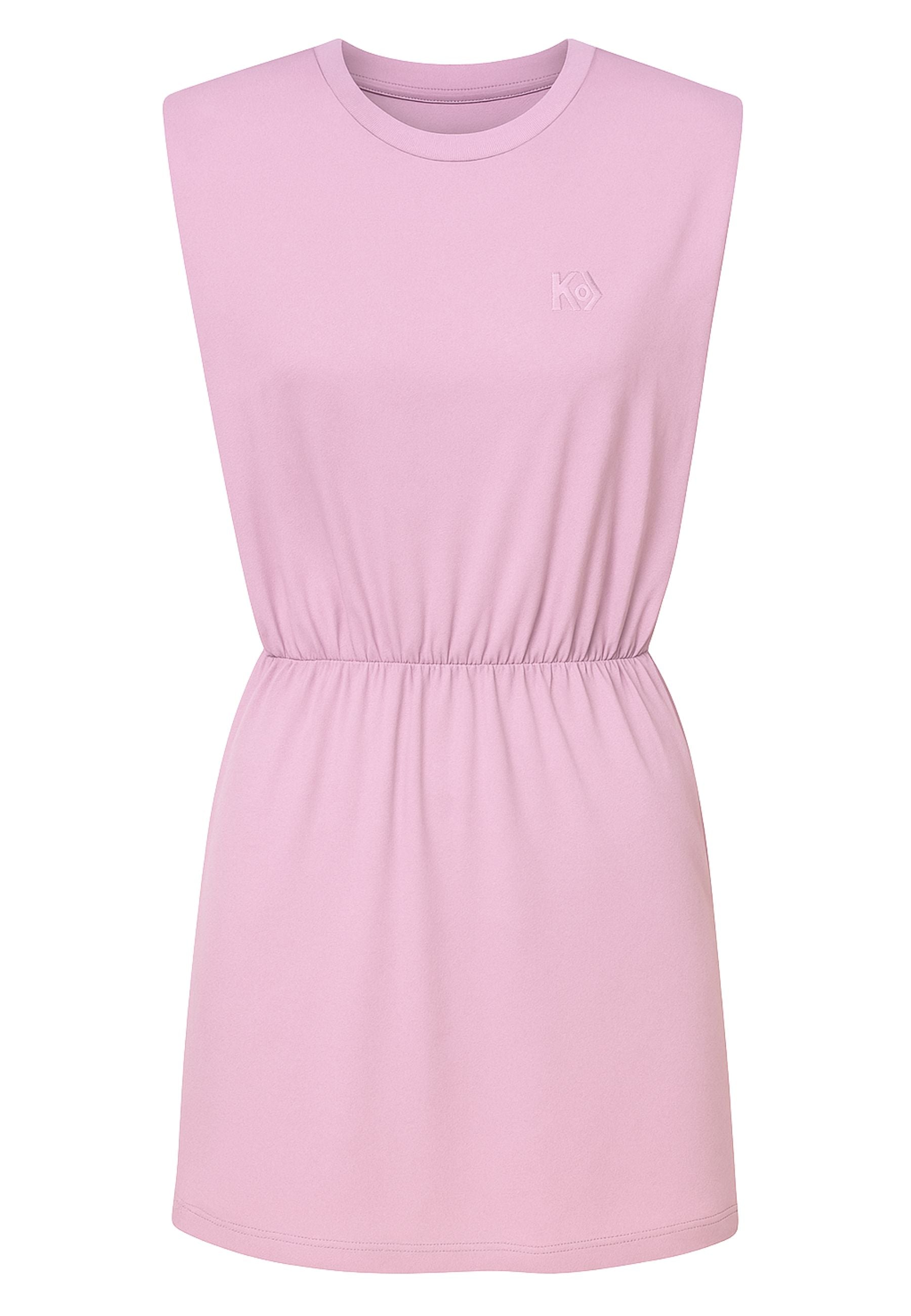 Abito corto smanicato Kostumn1 in jersey di cotone rosa 