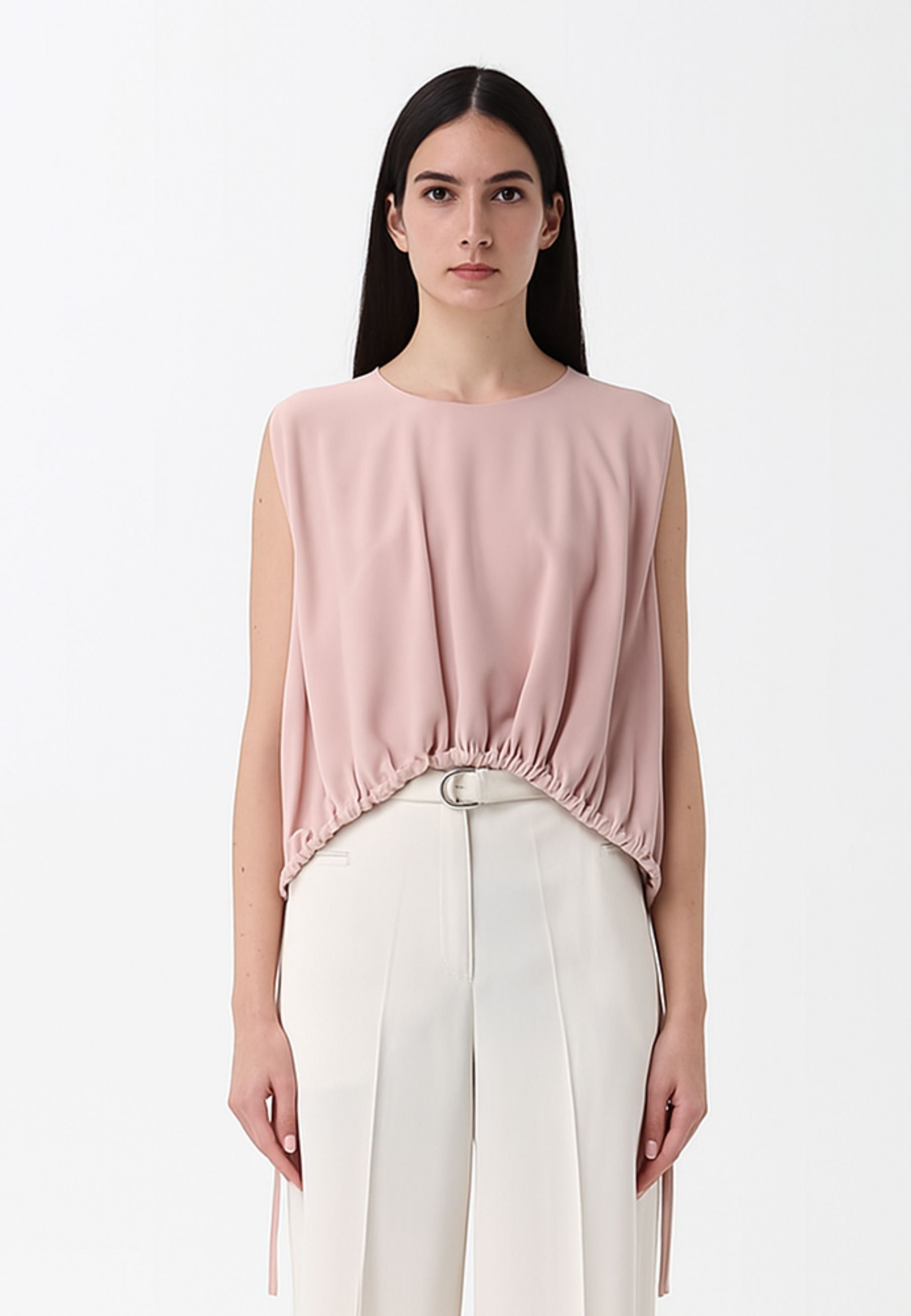 Blusa con arriccio<BR/> 