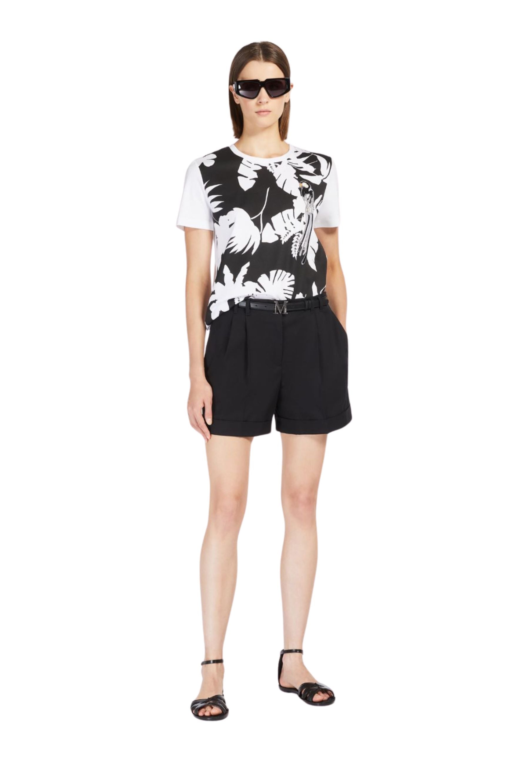 T-shirt in jersey con stampa 