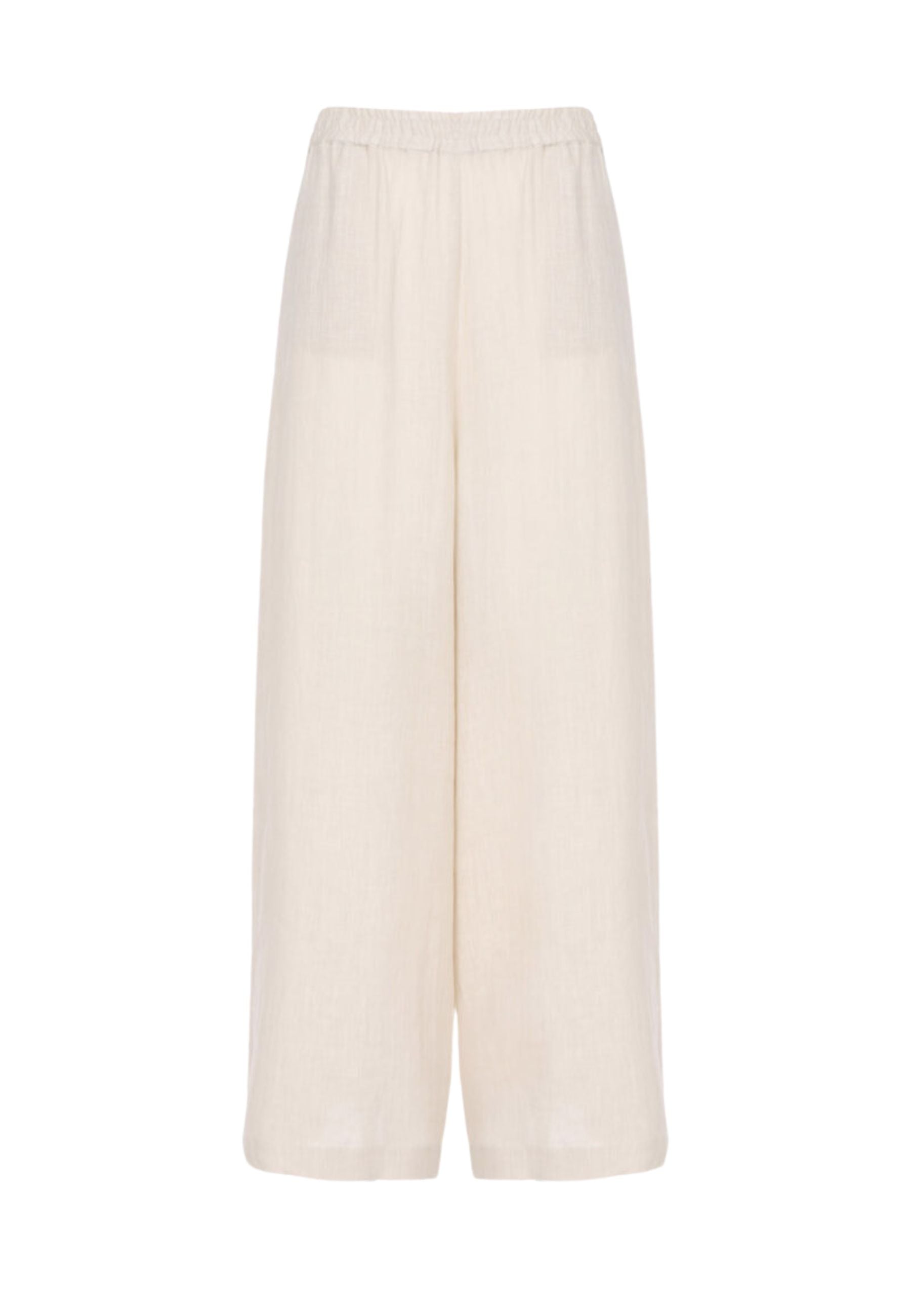 PANTALONE MAXI PALAZZO IN LINO 