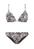 Bikini de dos piezas Twinset copa B con top triangular atado al cuello