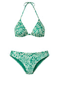 Twinset Triangel-Bikini mit Tropenmuster - Cup B