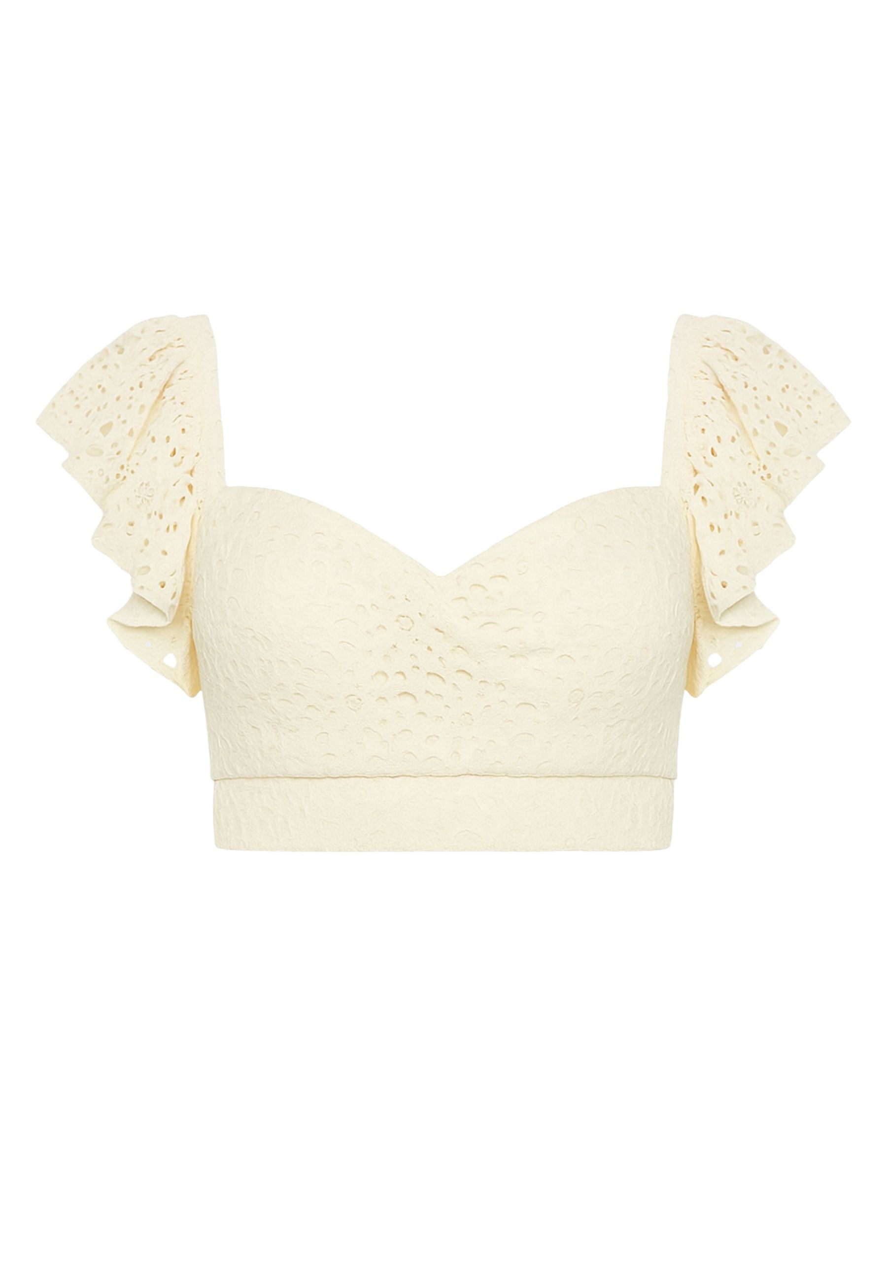 Actualee - Top Cropped in Pizzo con Coppe 