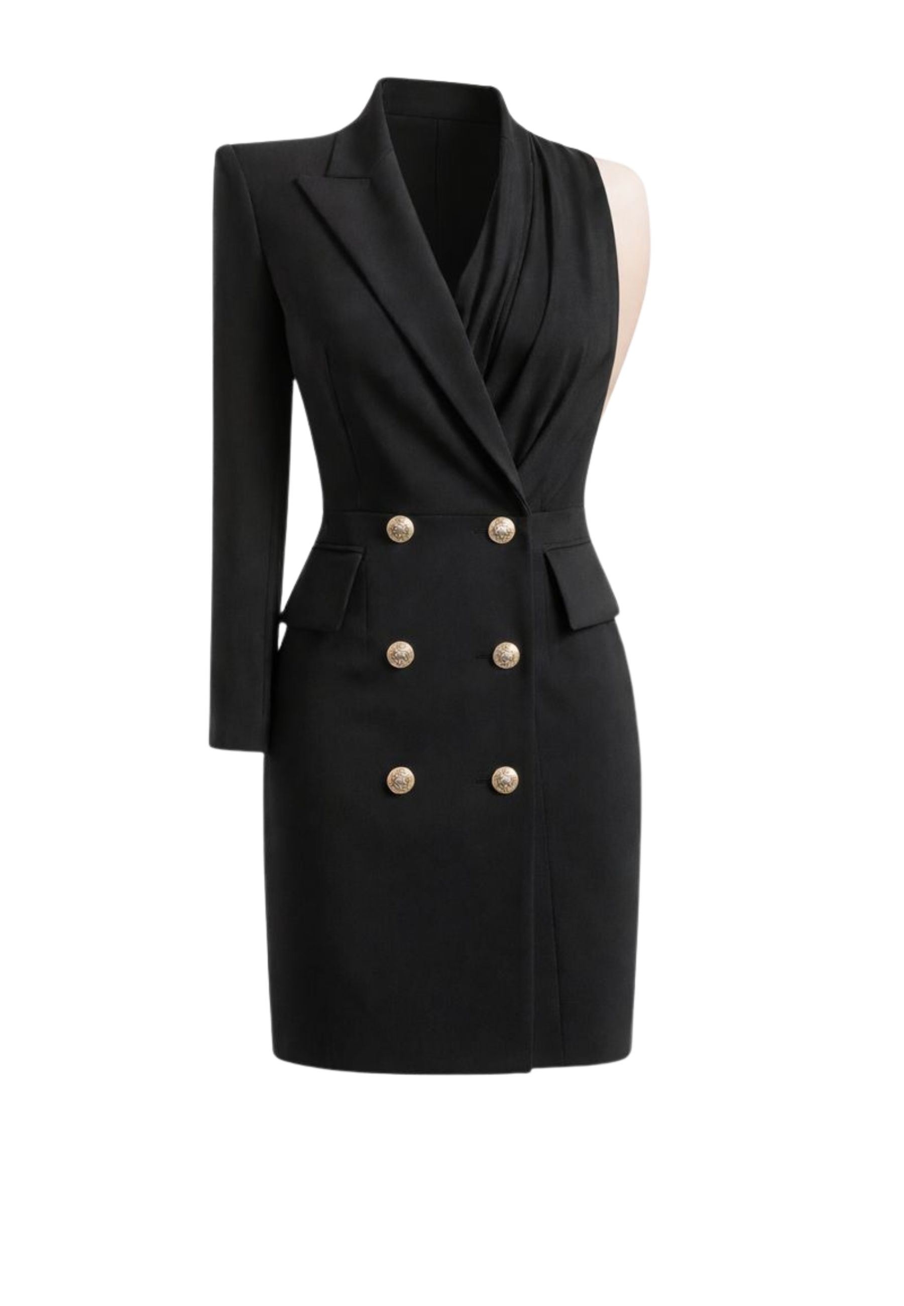 Babylon - Abito blazer asimmetrico monospalla 