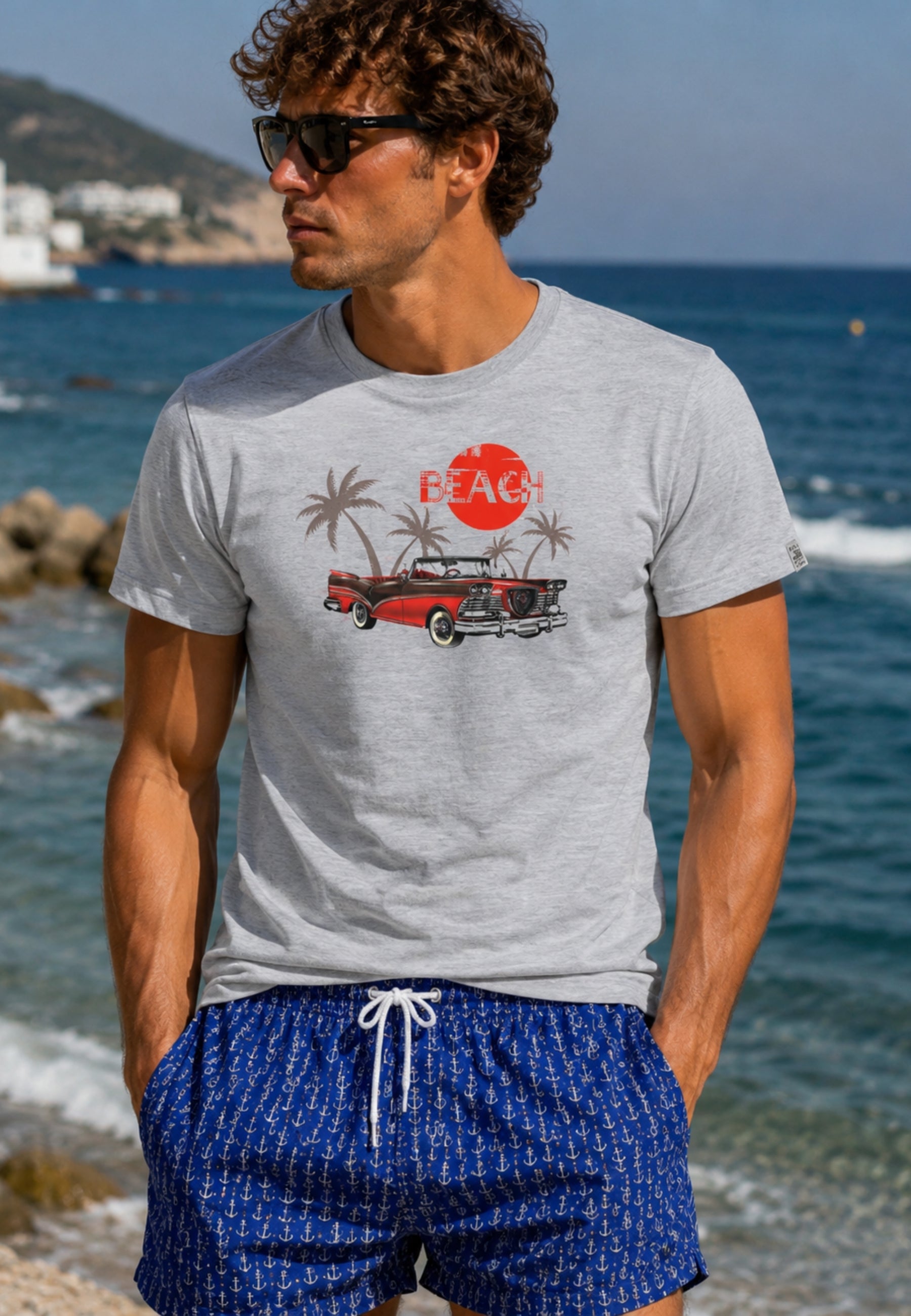 Baia 30 Remi - Giglio Palm Beach Grigio T-Shirt 