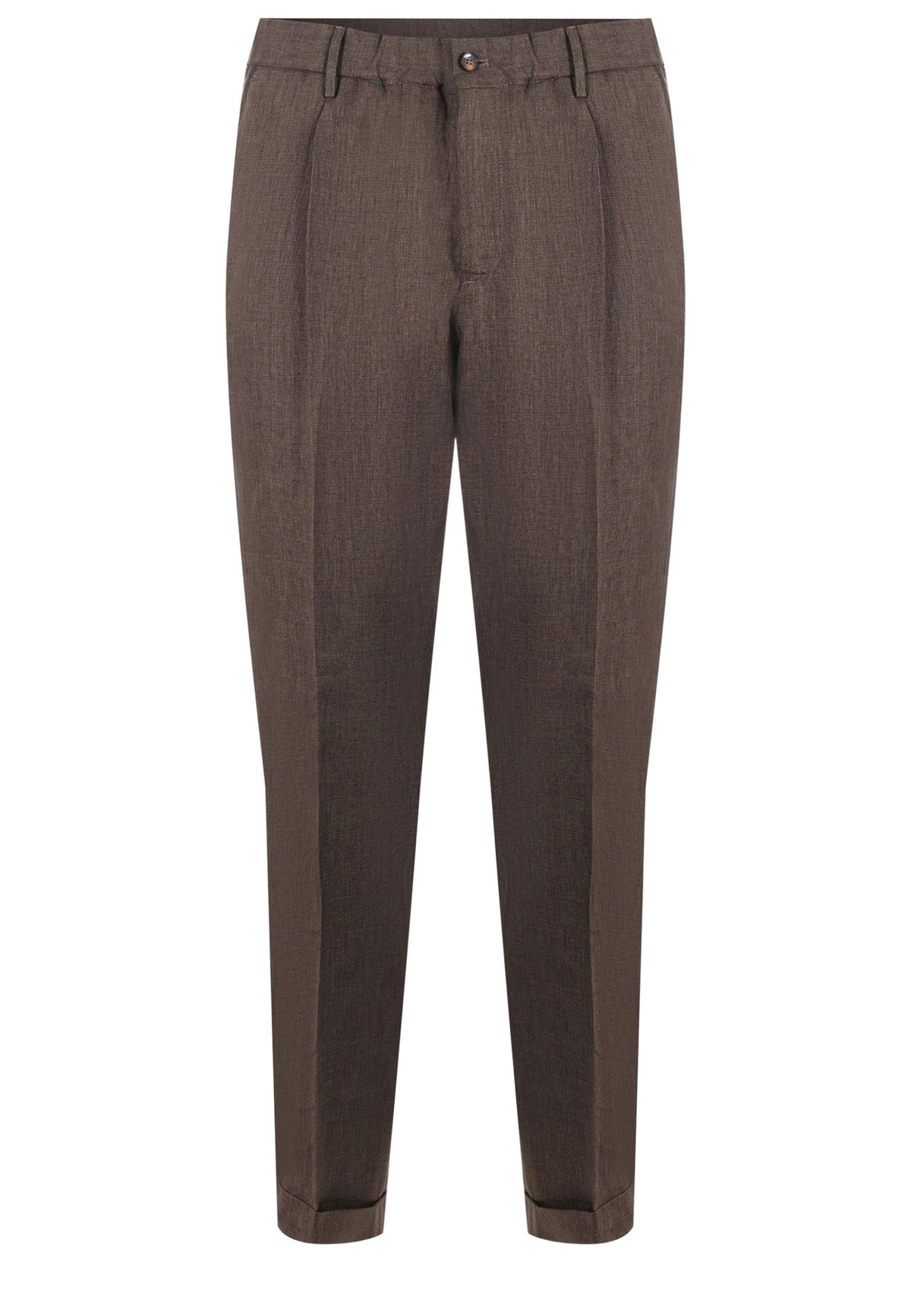 Briglia 1949 pantalone uomo 100% lino marrone 