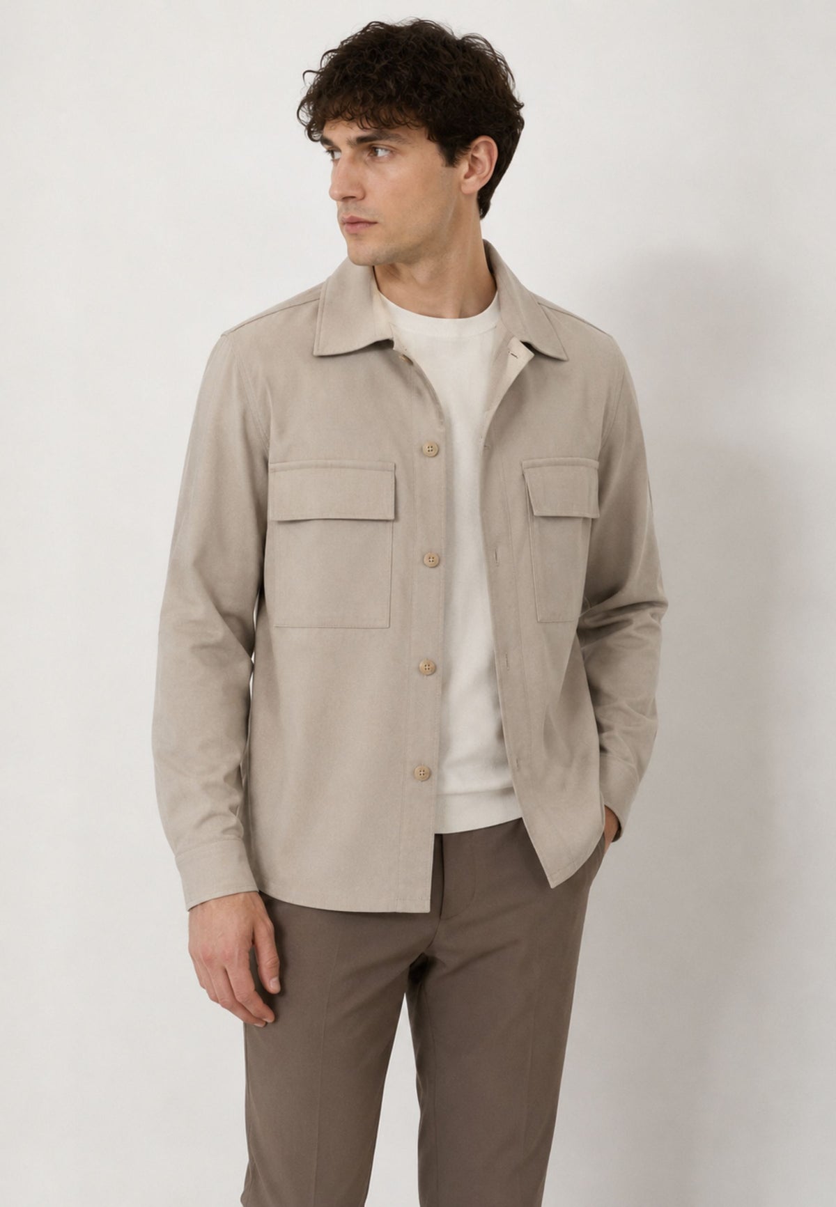 Camicia Giacca Briglia John in Lana Vergine 