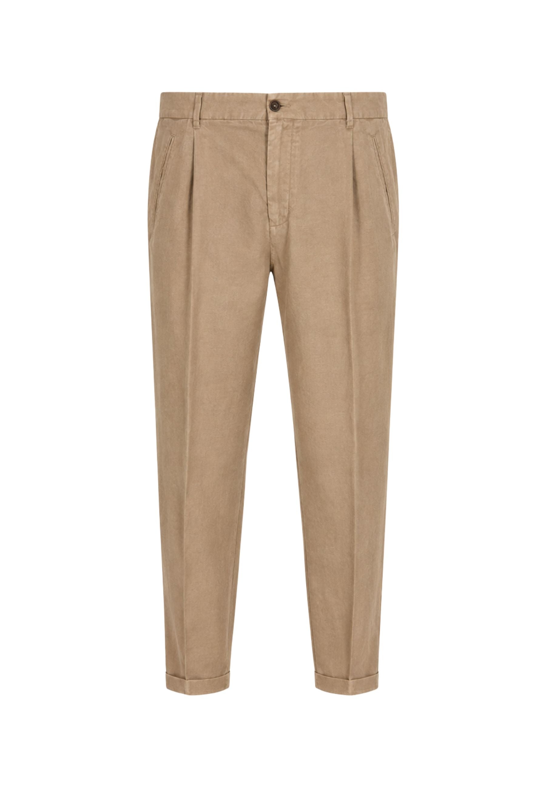 Pantalone Briglia 1949 in puro lino 100% - Beige sabbia 