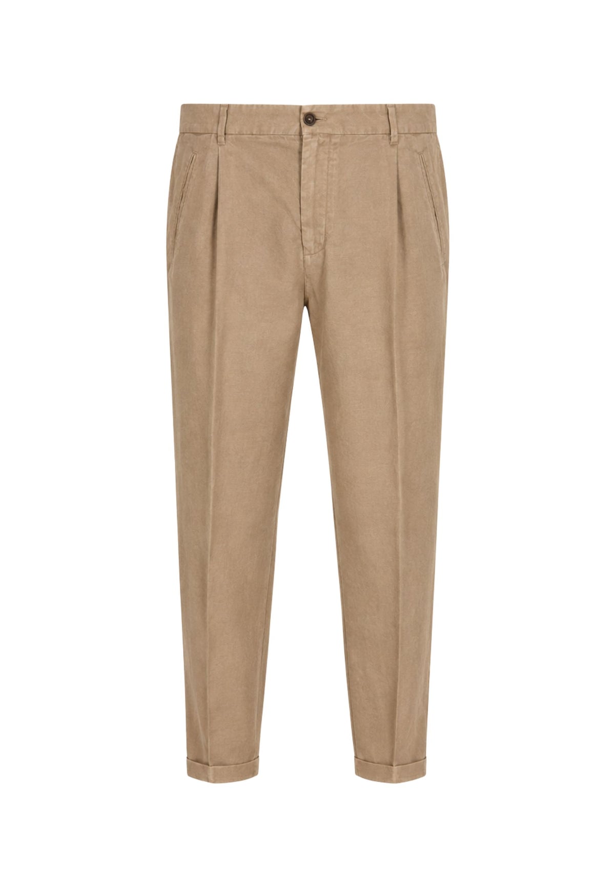 Pantalone Briglia 1949 in puro lino 100% - Beige sabbia 