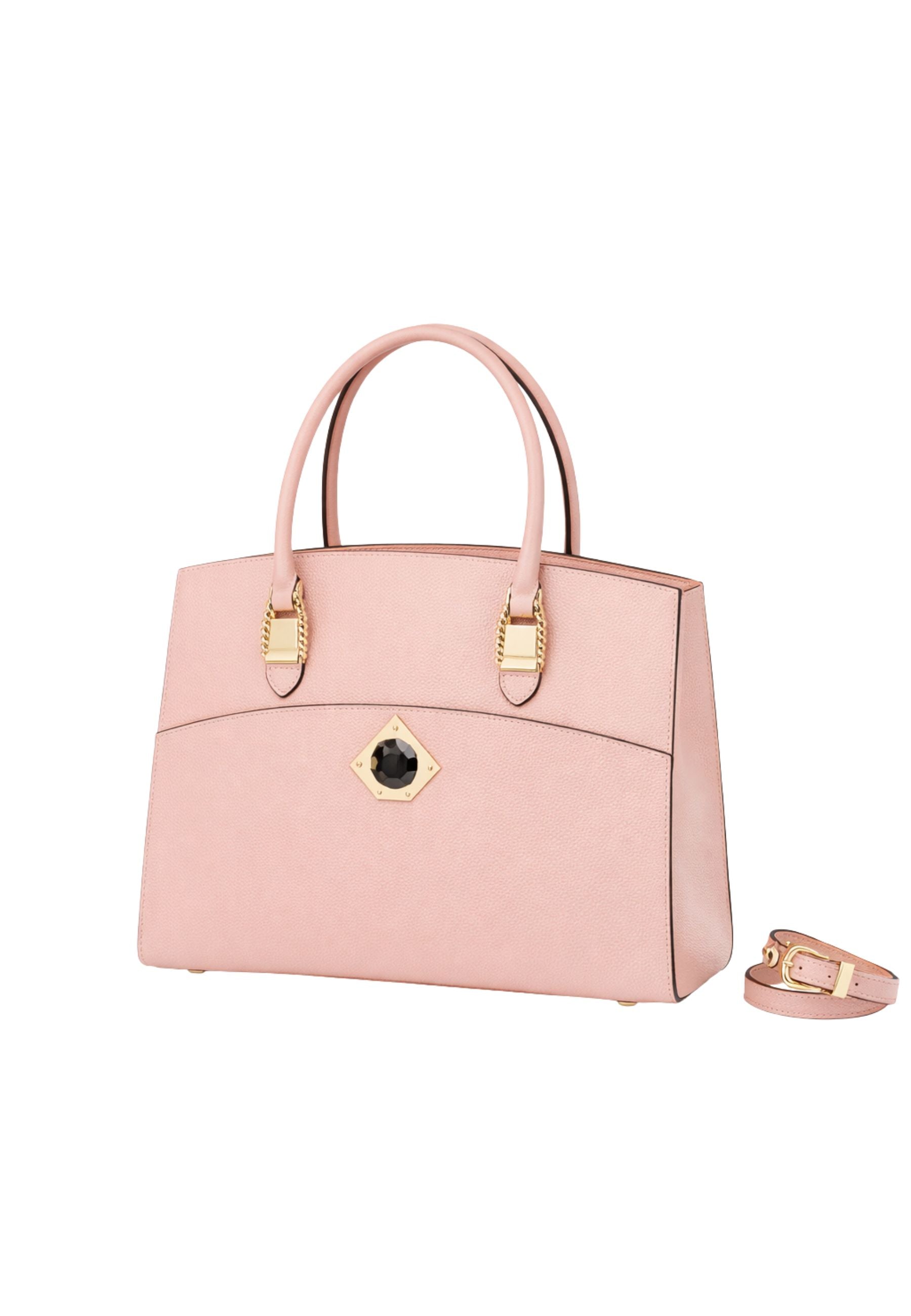 Borsa Cromia in pelle con dettaglio iconico e tracolla 
