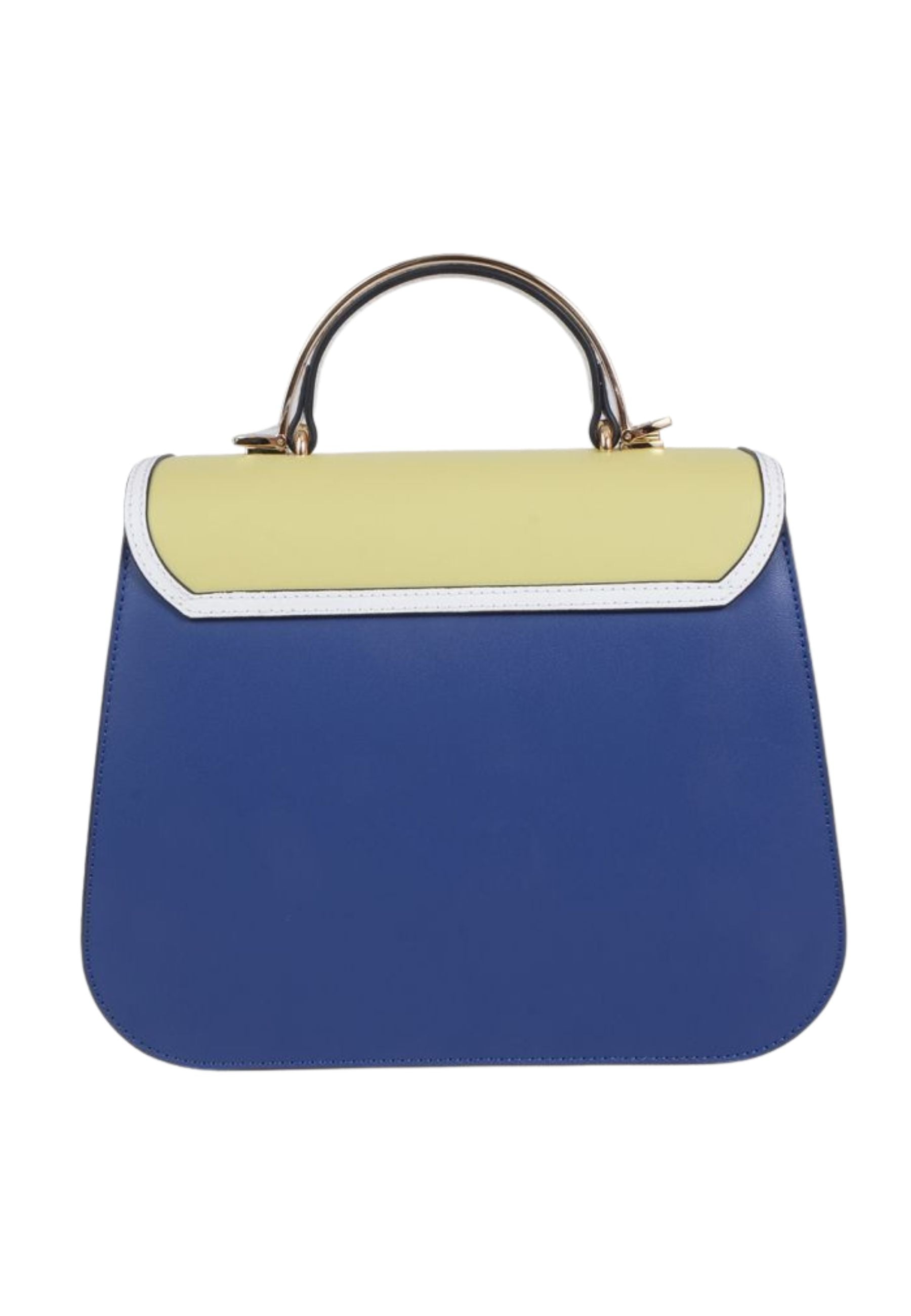 Borsa a mano Cromia in pelle multicolor con patta e chiusura gioiello 