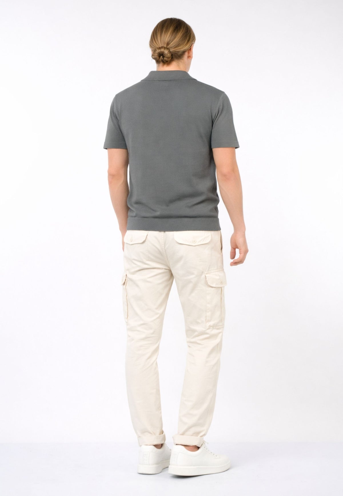Polo Uomo in Crêpe di Cotone Dry Touch Made in Italy 