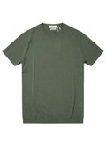 T-shirt girocollo con lavorazione crepe