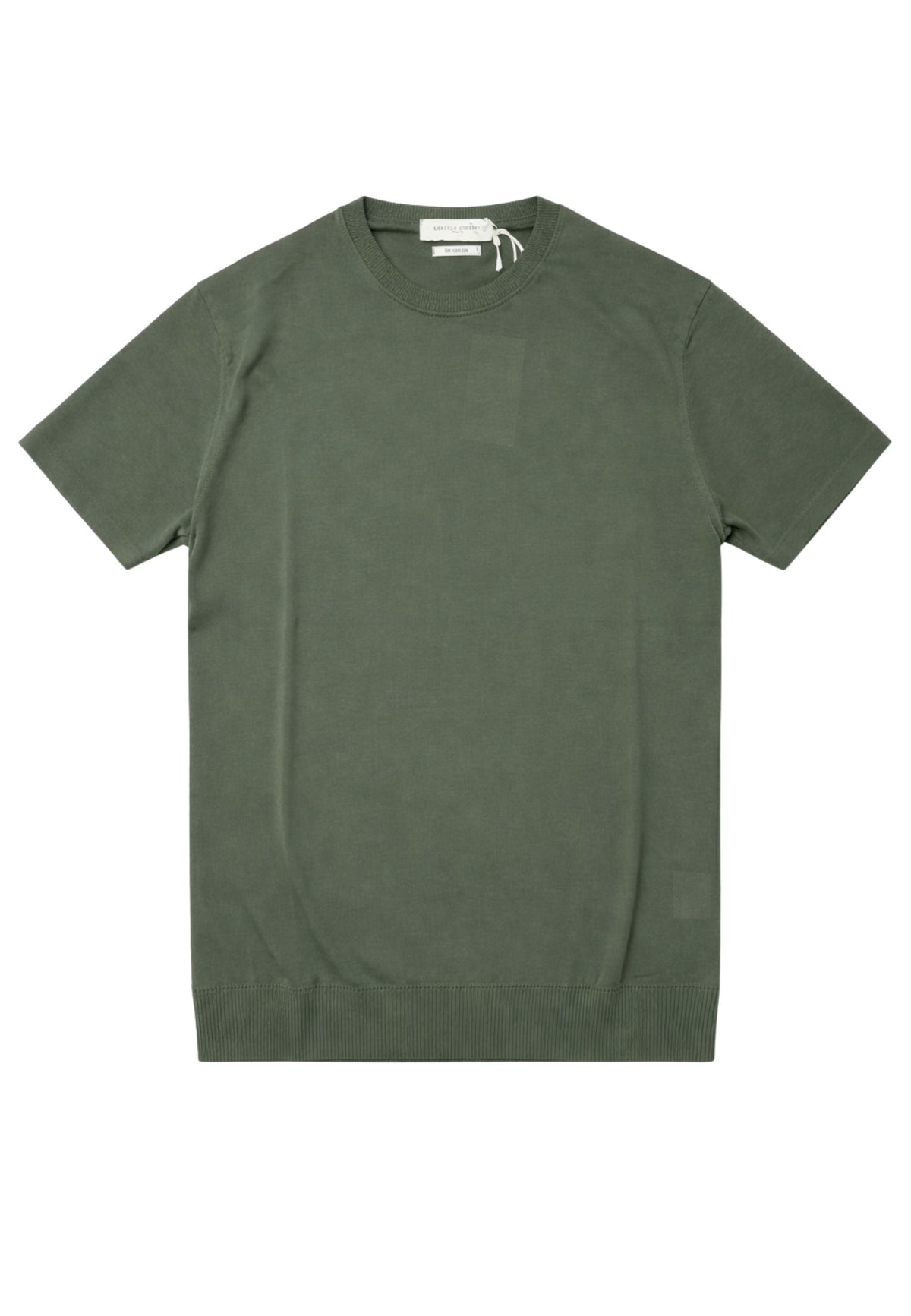 T-shirt girocollo con lavorazione crepe 