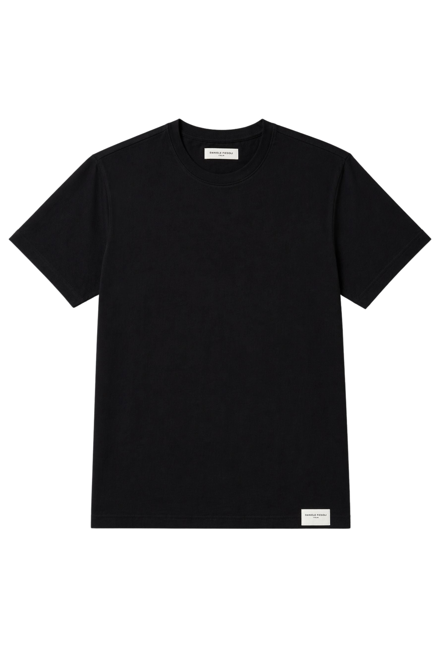 T-shirt paricollo Daniele Fiesoli - Nero 