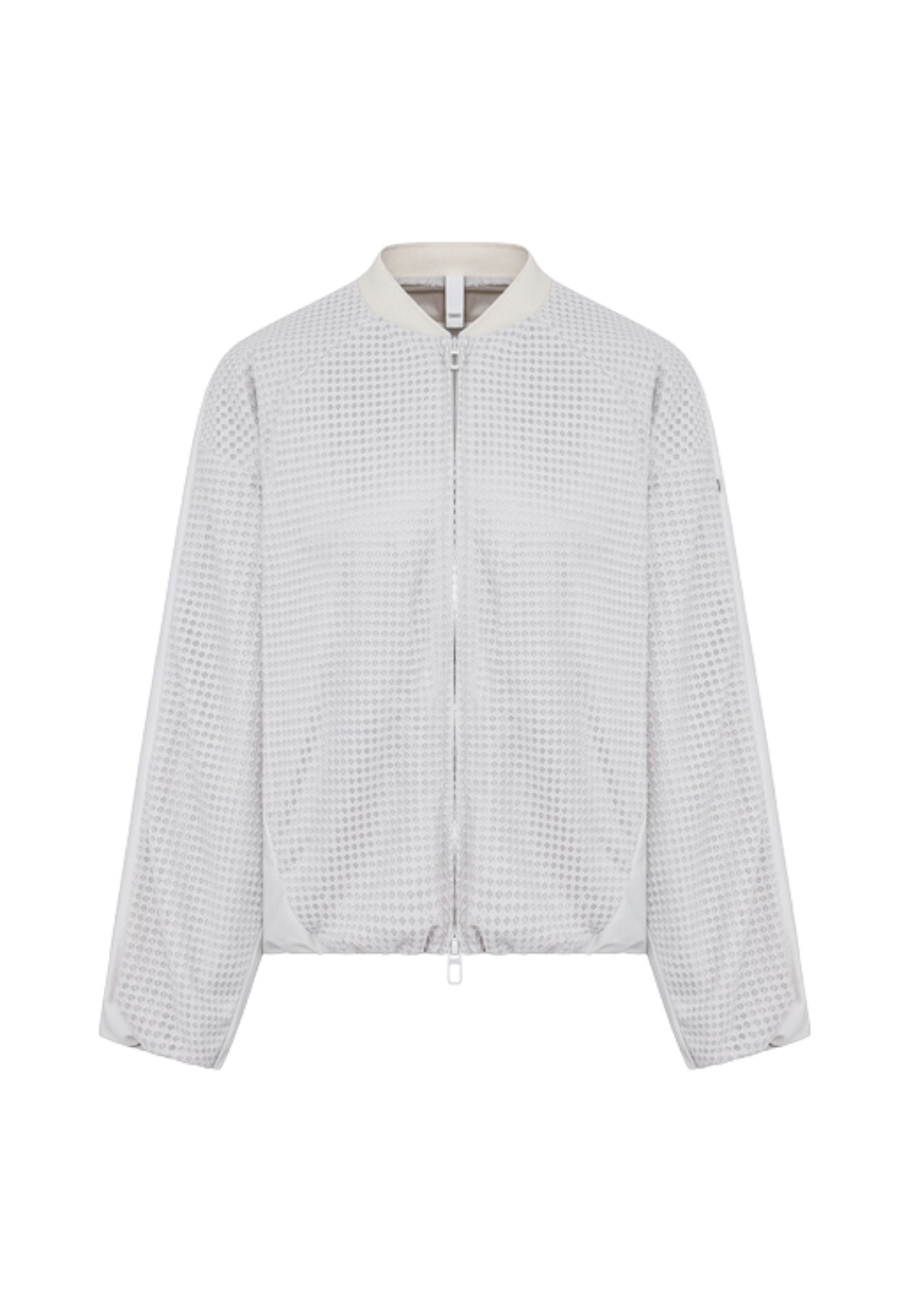 Giacca corta oversize in rete tecnica bi-stretch - DUNO 
