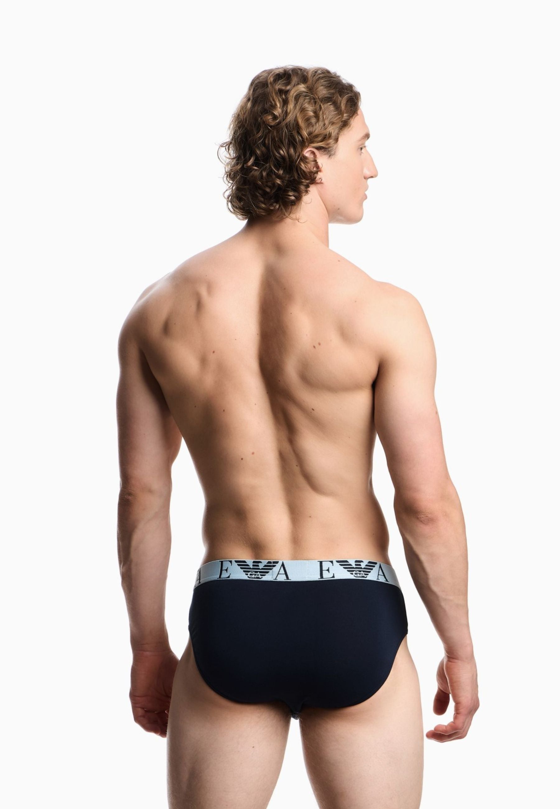 EMPORIO ARMANI - Pack 3 Slip Logo Bold Monogram 