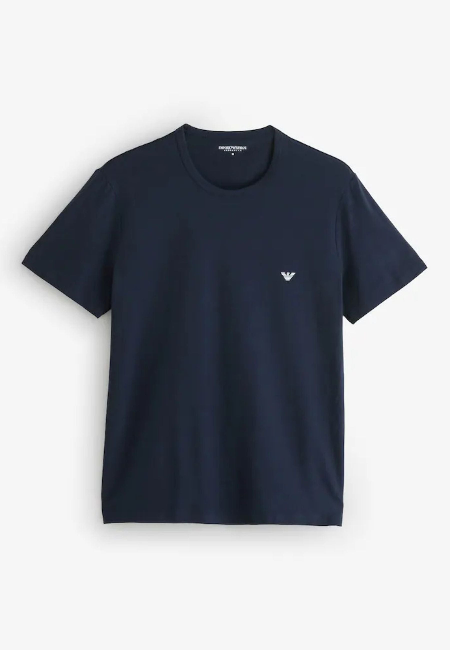 Emporio Armani - T-Shirt Uomo Pack 2 Blu Navy - Vestibilità Regolare 