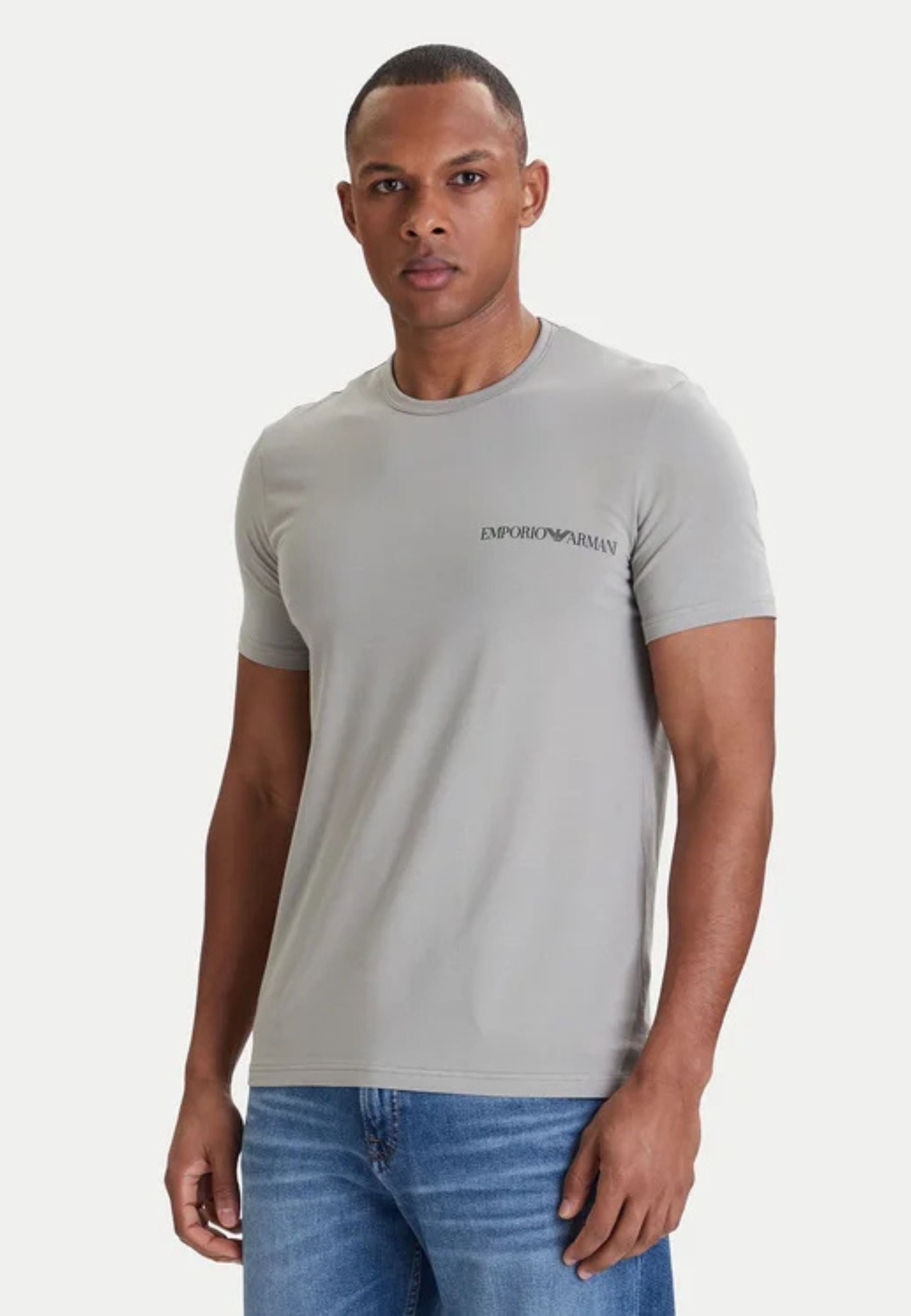 Emporio Armani T-Shirt Uomo 2 Pack Girocollo Stretch con Logo 