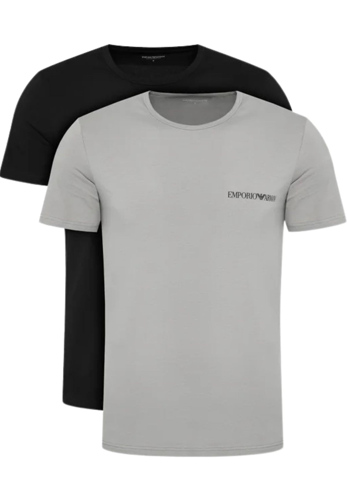 Emporio Armani T-Shirt Uomo 2 Pack Girocollo Stretch con Logo 
