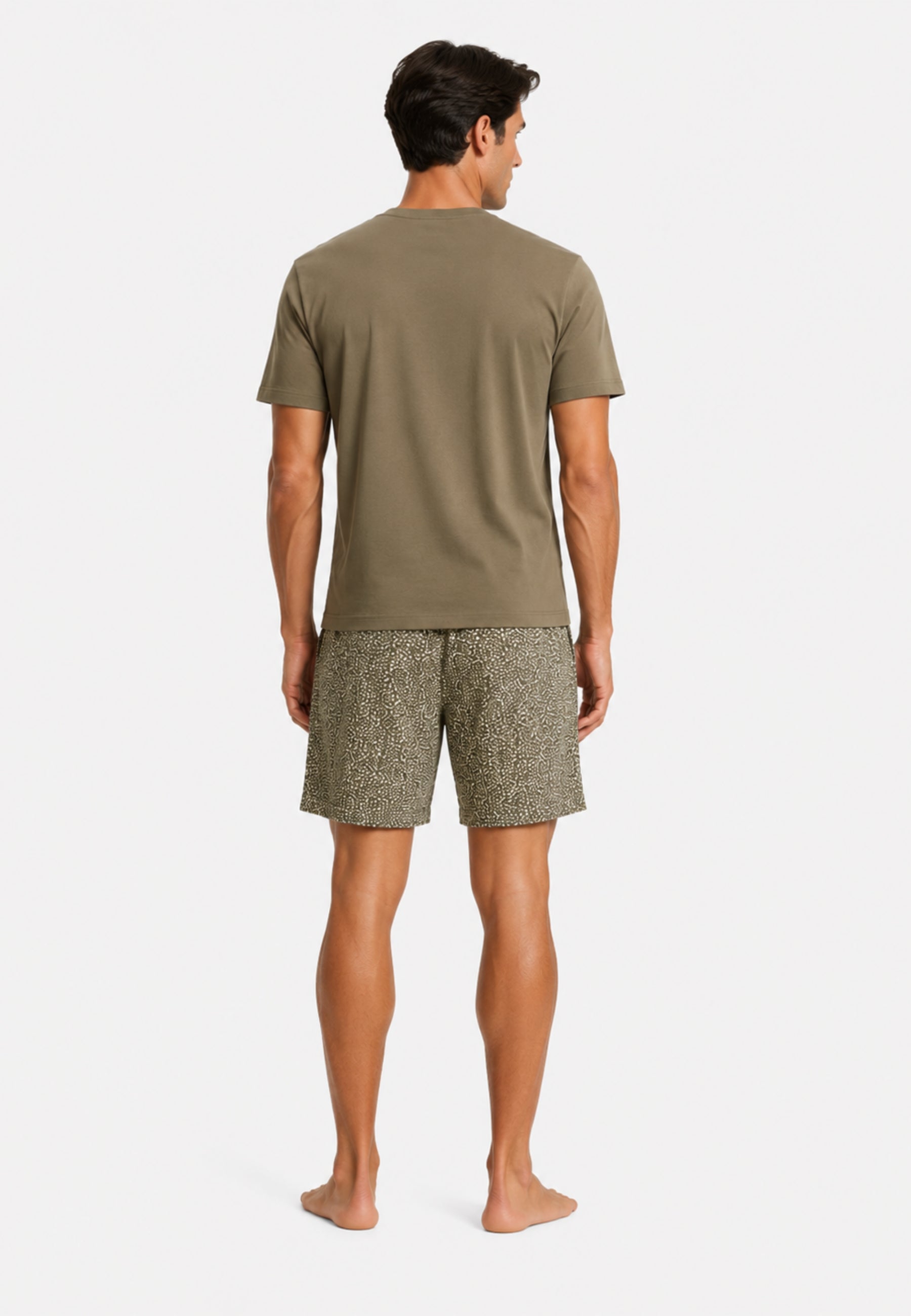 Emporio Armani - Pigiama Uomo con Bermuda in Jersey Pattern Mix 