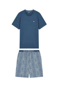 Emporio Armani - Herren-Pyjama mit Bermuda-Shorts aus Jersey im Mustermix