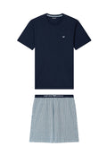 Emporio Armani – 2-teiliger Pyjama aus Baumwolljersey