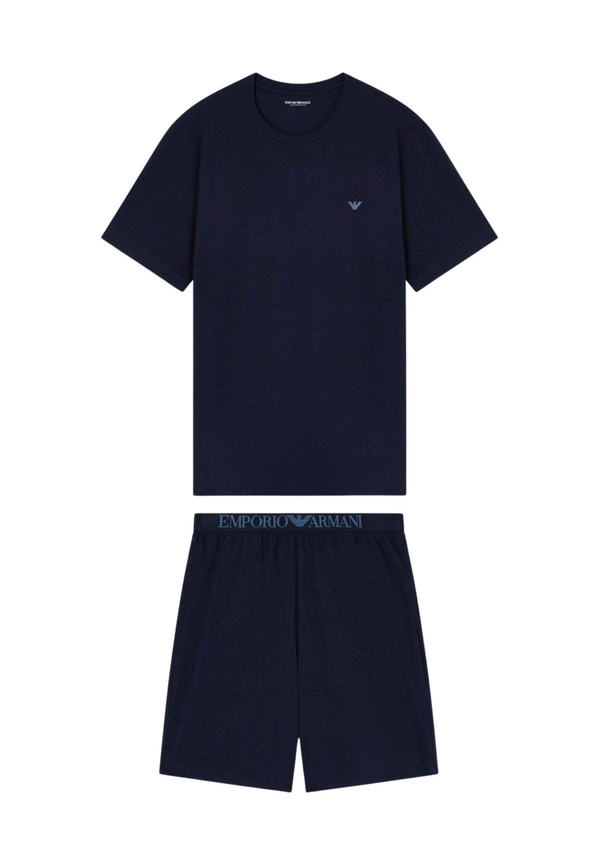 EMPORIO ARMANI - Pigiama con Bermuda in Jersey Endurance 