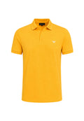 Emporio Armani Herren-Poloshirt aus Baumwoll-Piqué – Orange