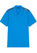 Emporio Armani Men's Polo Shirt with Logotape on Shoulders - Light Blue