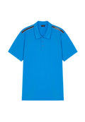 Emporio Armani Polo Uomo con Logotape sulle Spalle - Azzurro