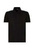 Emporio Armani Polo Uomo con Logotape sulle Spalle - Nera