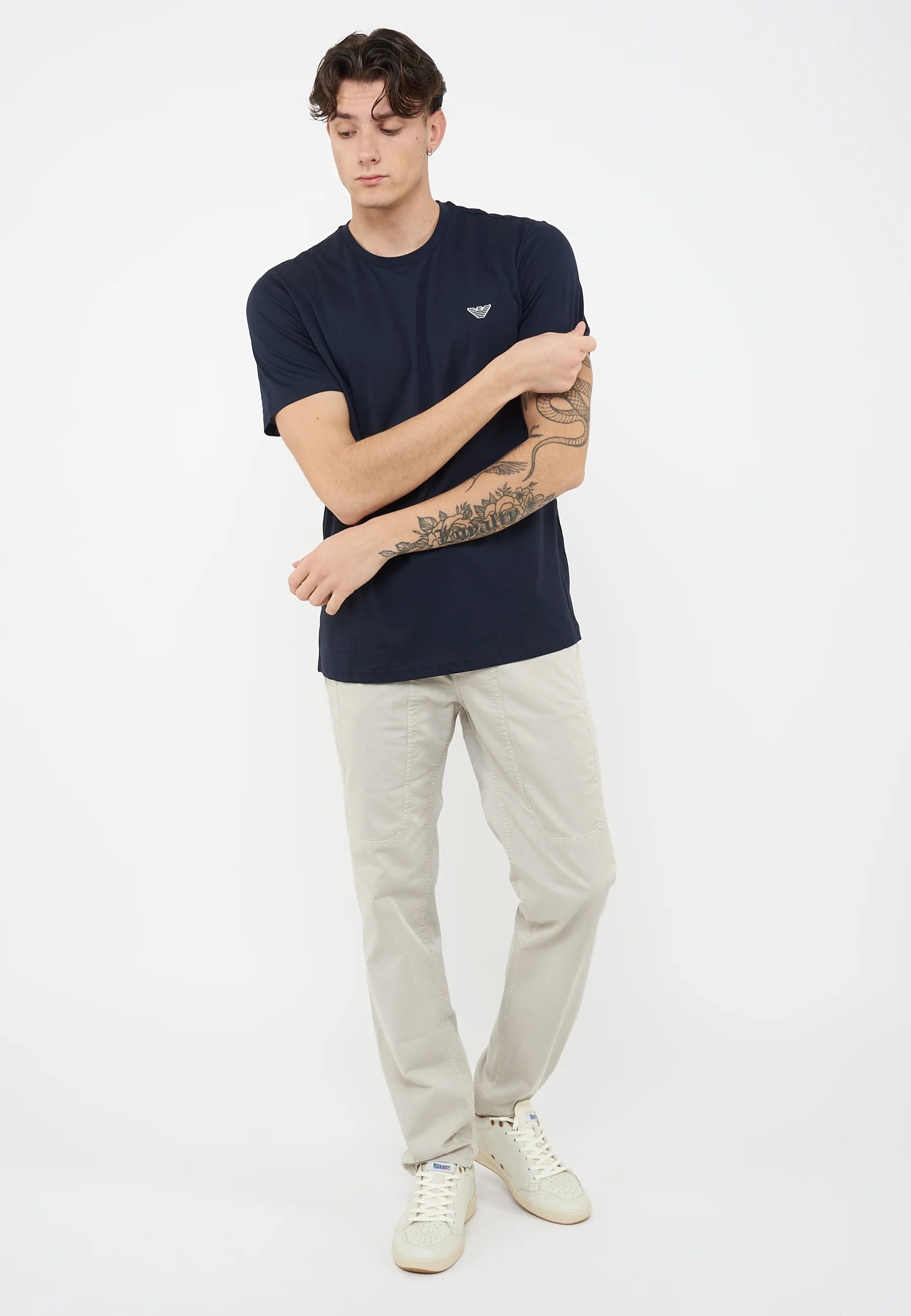 T-shirt uomo con logo aquila - Emporio Armani 