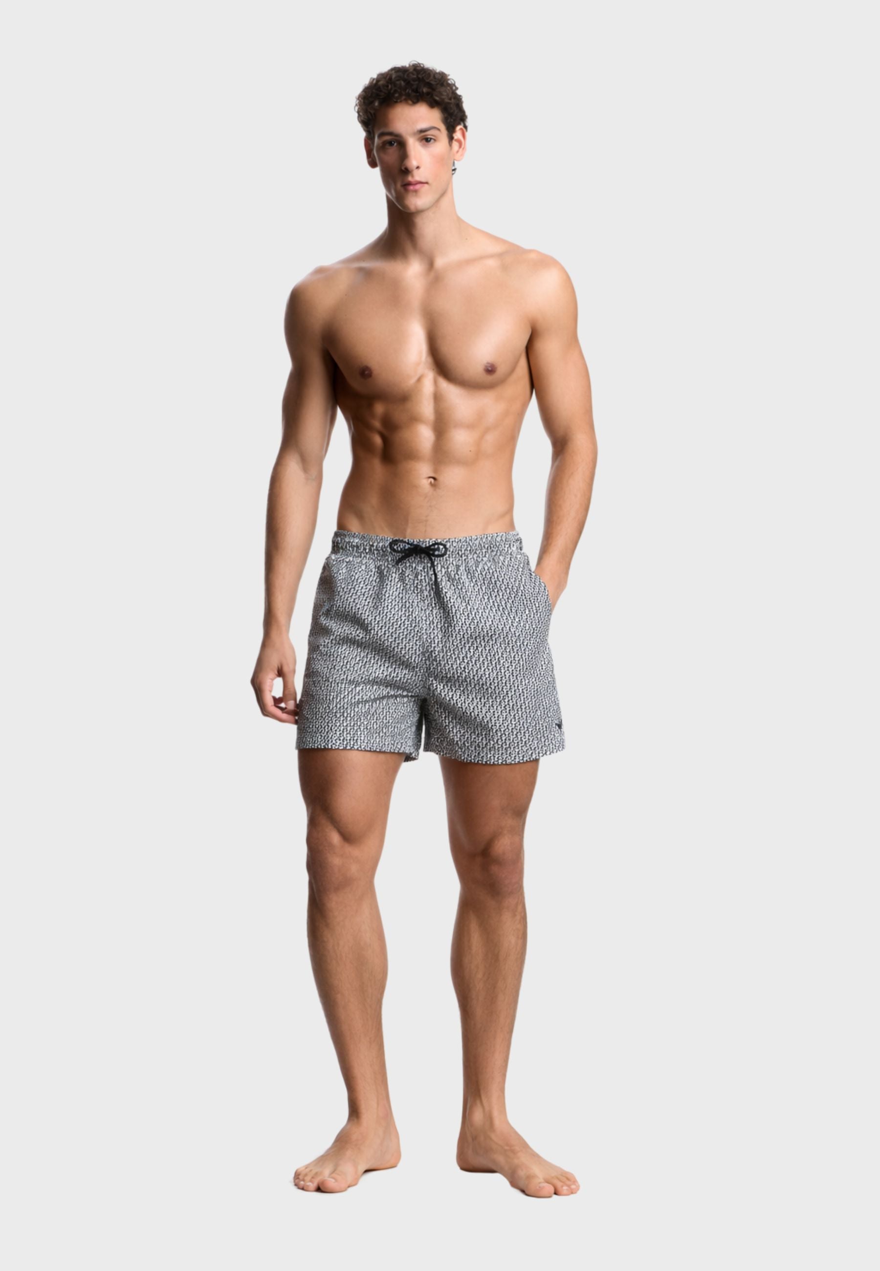 Costume shorts con stampa decorativa all over 