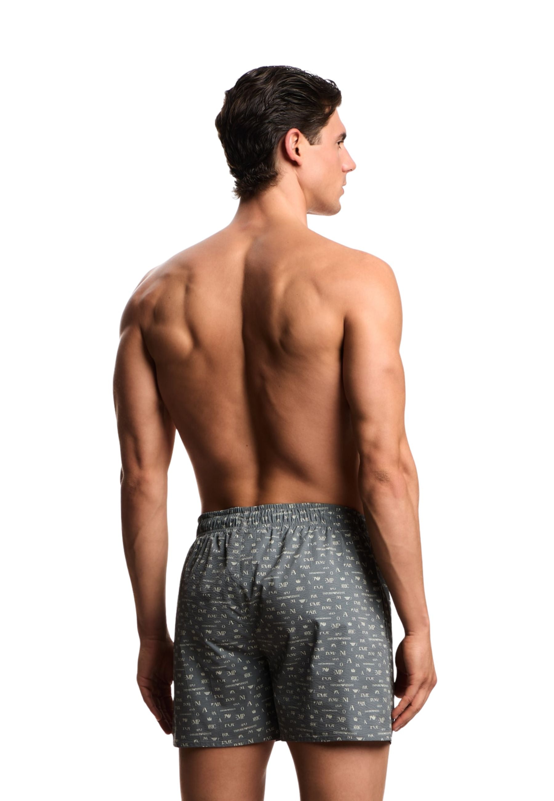 Emporio Armani - Costume shorts grafica Small Logo 