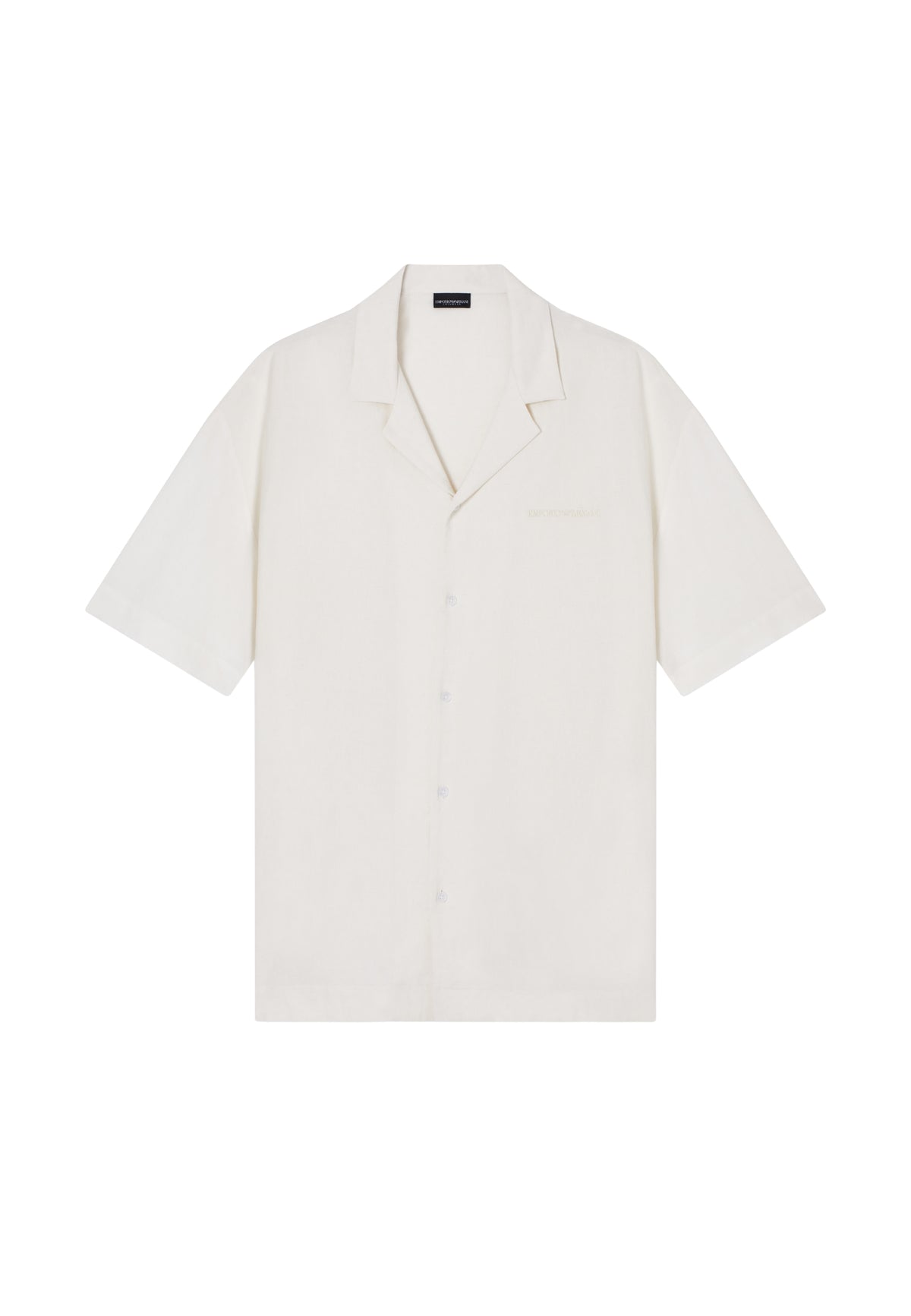 EMPORIO ARMANI - Camicia Beachwear in Misto Lino 
