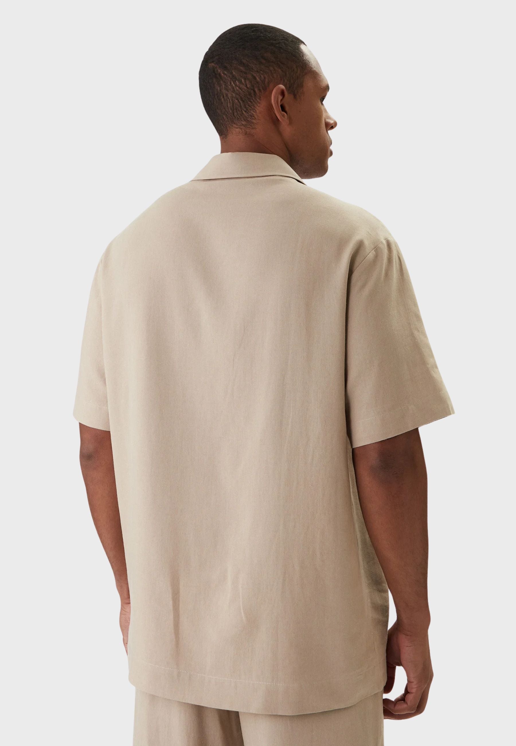 Camicia beachwear in misto lino 