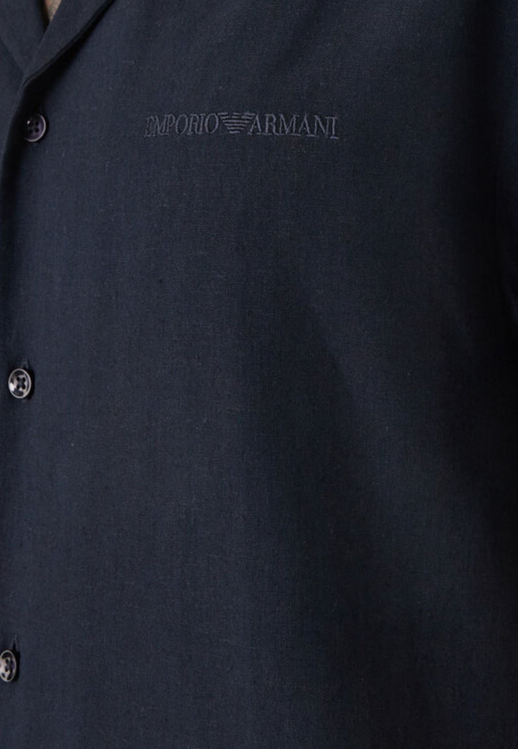 EMPORIO ARMANI - Camicia Beachwear in Misto Lino 
