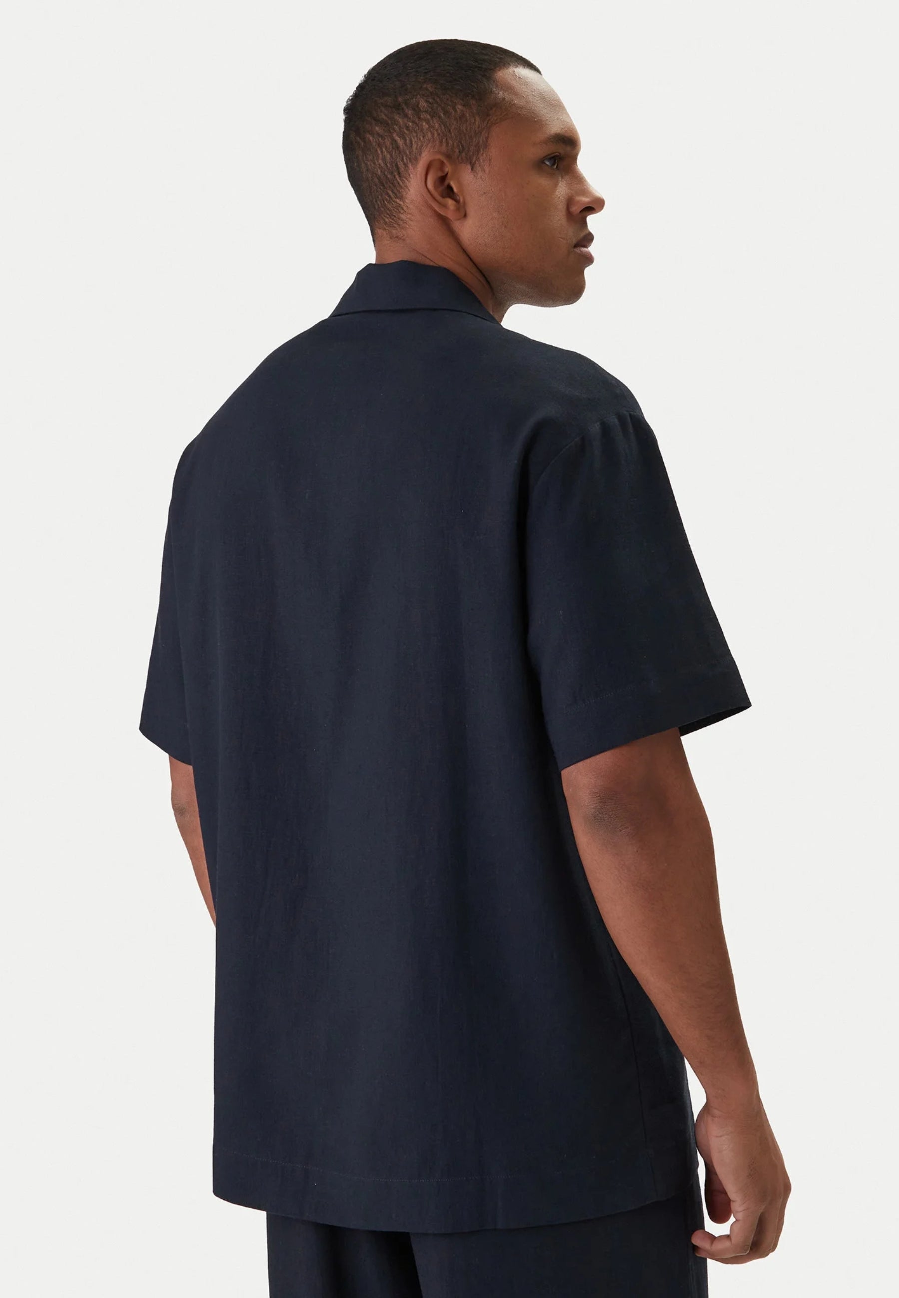 EMPORIO ARMANI - Camicia Beachwear in Misto Lino 