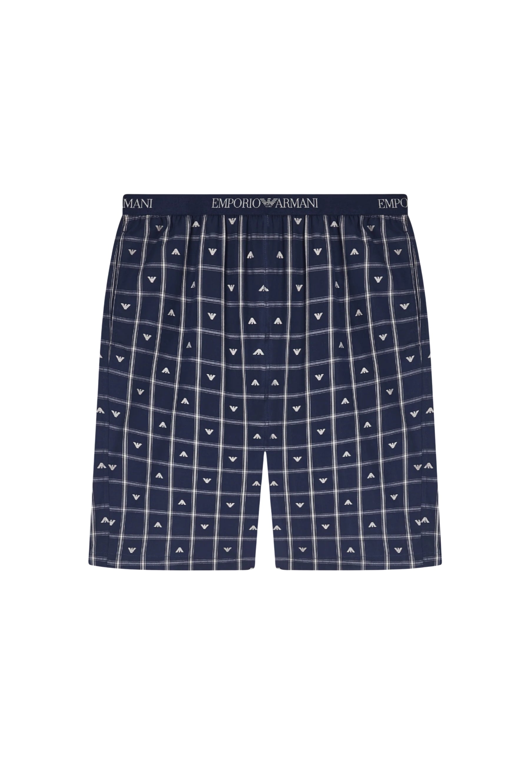 Emporio Armani - Pigiama con bermuda logo jacquard 