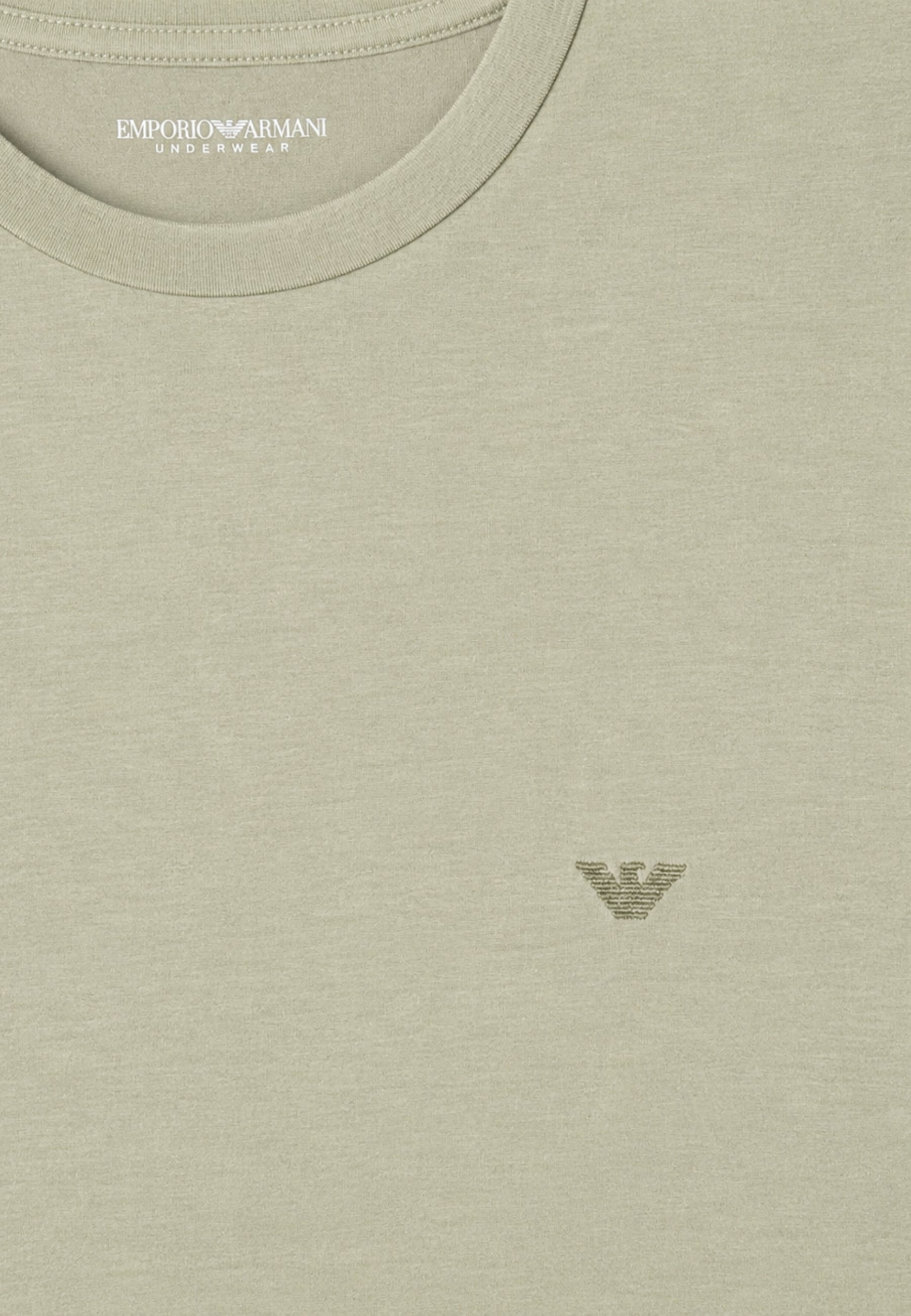 Emporio Armani Pigiama Uomo in Modal Soft con Bermuda - Verde Salvia 