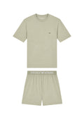 Emporio Armani Pigiama Uomo in Modal Soft con Bermuda - Verde Salvia