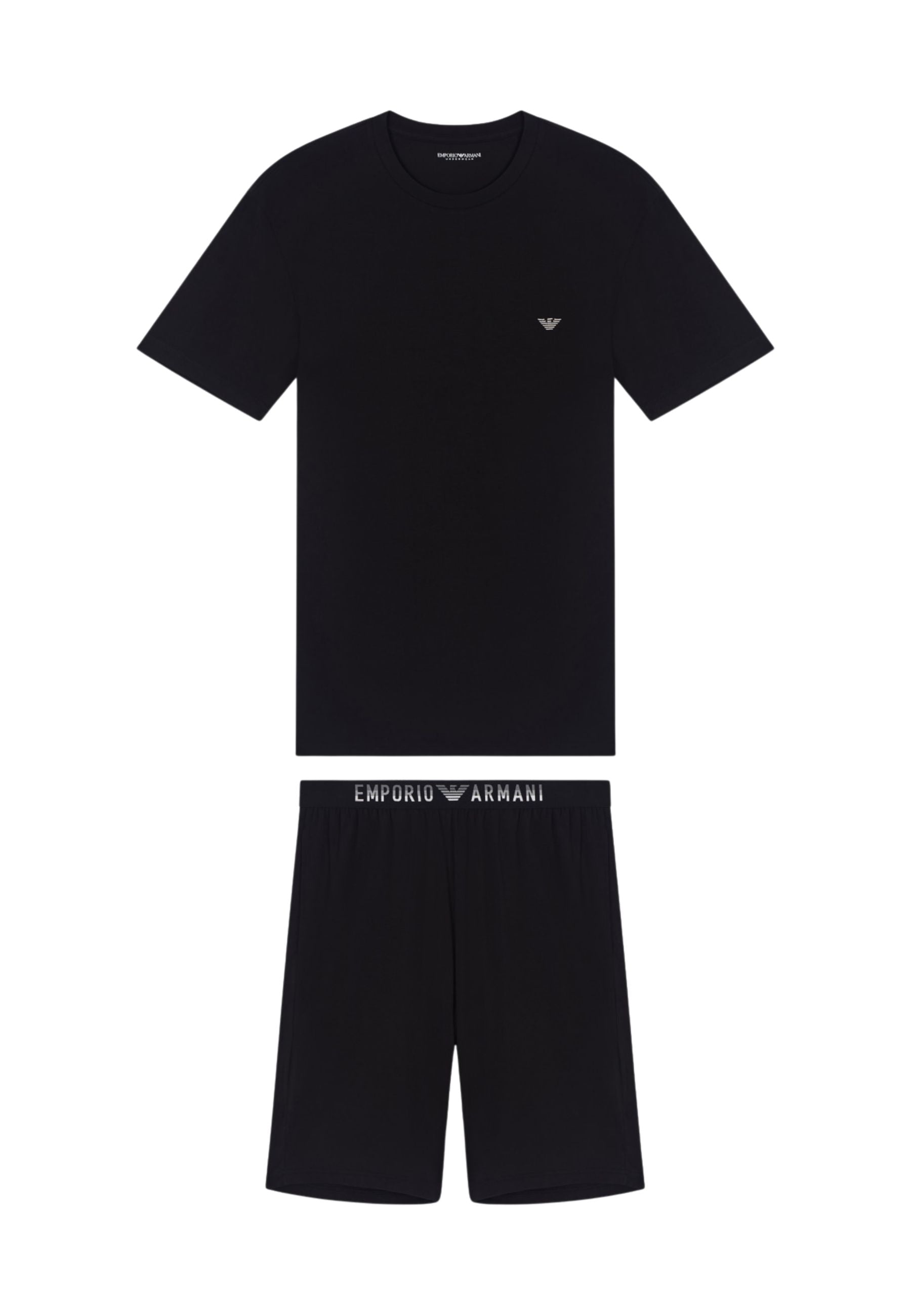 EMPORIO ARMANI - Pigiama con Bermuda in Soft Modal 