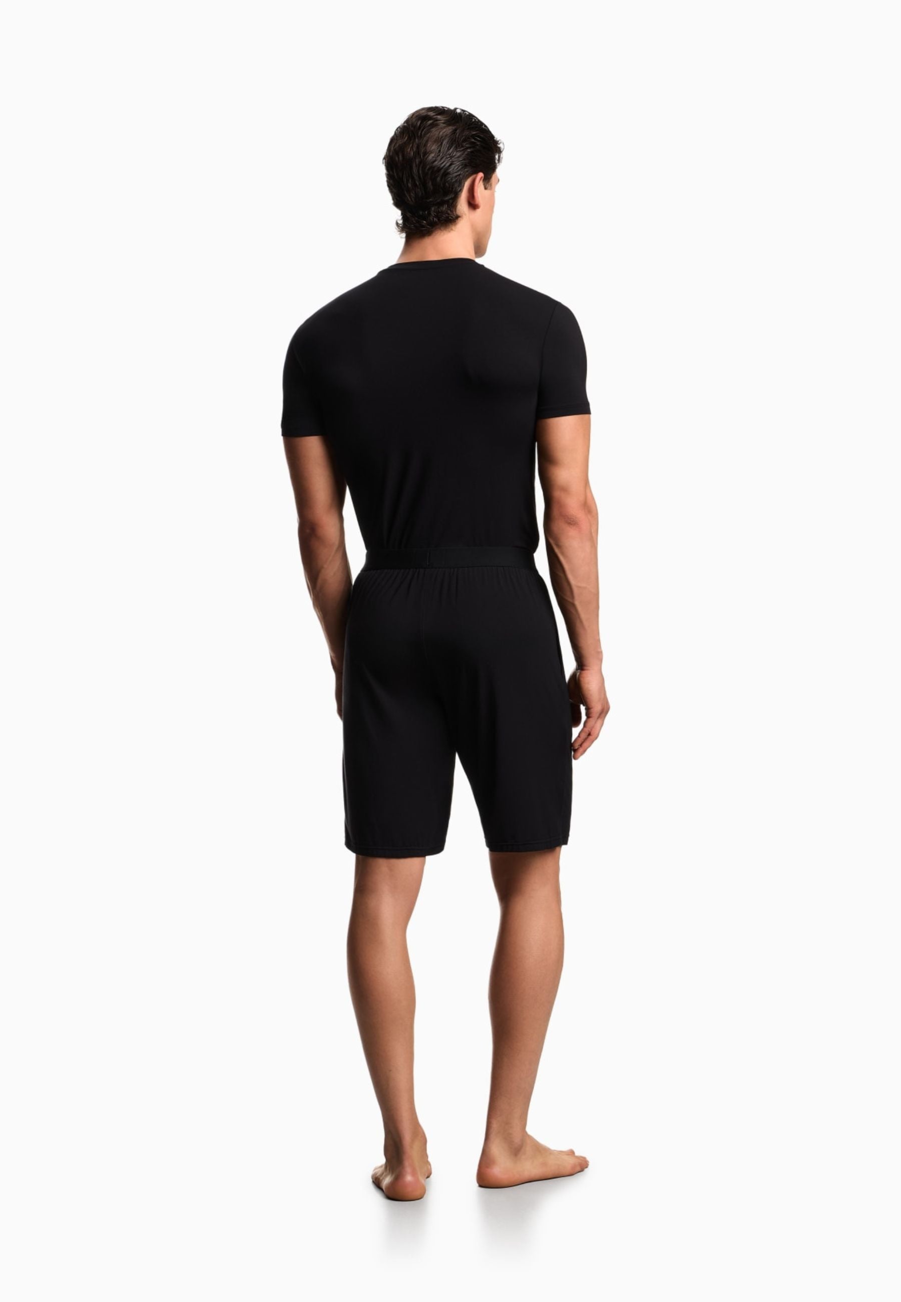 EMPORIO ARMANI - Pigiama con Bermuda in Soft Modal 
