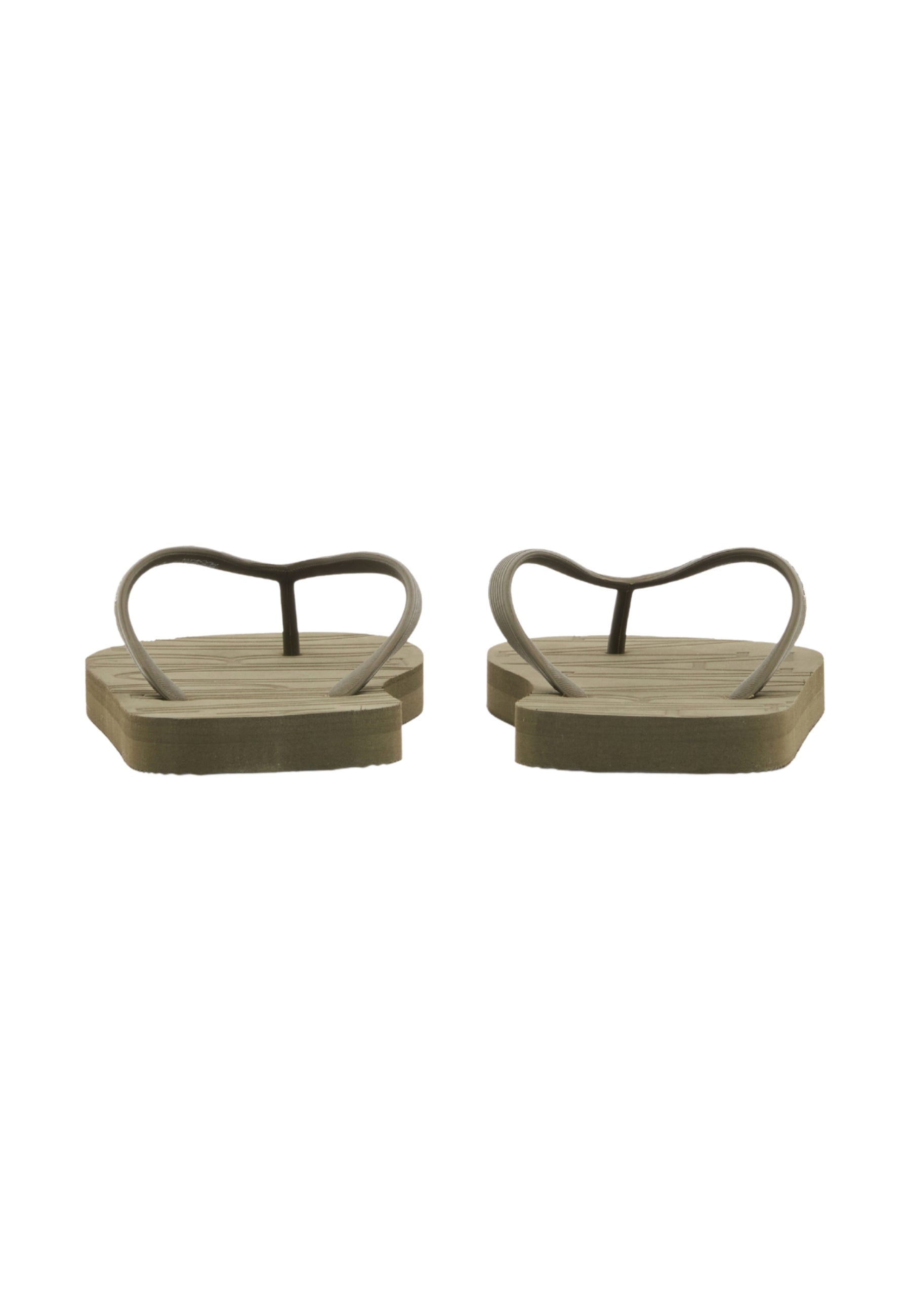 Emporio Armani Infradito in Gomma con Logo - Verde Militare 